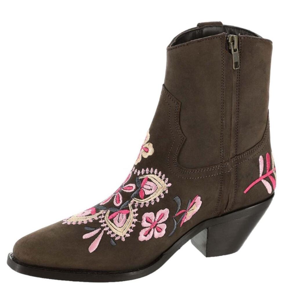 Diba True Women Cains Ville Western Bootie Size 11 M Brown Pink Leather NWOB - Picture 2 of 15
